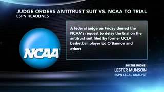 NCAA Is Denied Delay In Antitrust Trial