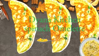 Spinach omelette /Egg omelette Recipes / Breakfast Recipe #shorts #breakfast