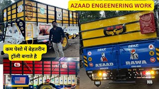 कम पेसो में बड़िया ट्रॉली बनाते है-AZAAD ENGINEERING WORK SHOP