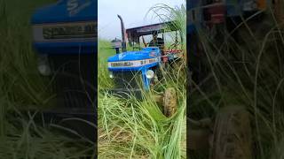 Jcb 3dx Backhoe Loader Machine Loading Mud in Sonalika Tractor #shorts