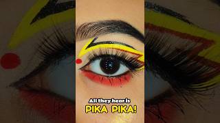 They Always Try To Talk To Me But.... All They Hear Is PIKA PIKA ⚡ #makeup #pokemon #pikachu