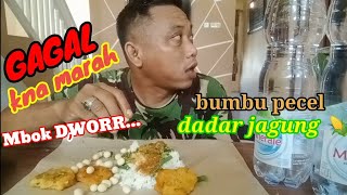 MAKAN PECEL DADAR JAGUNG 🌽+KACANG ATOM