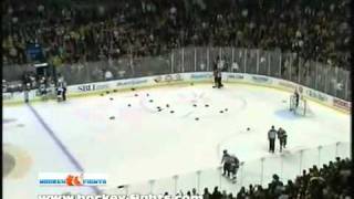 Atlanta Thrashers VS Boston Bruins-Line Brawl-12-23-10