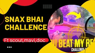 I accepted @SnaxGaming challenge ft@officialscoutop and @MAVIOP  #bgmi #battlegroundsmobileindia