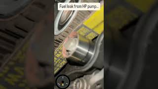 Fuel leak for hp pump || pump replacement || timing belts || Fuel leakage