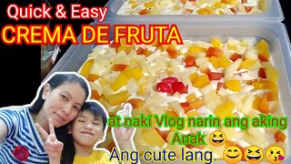 CREMA DE FRUTA NO BAKE | QUICK & EASY | HOMEMADE DESSERT