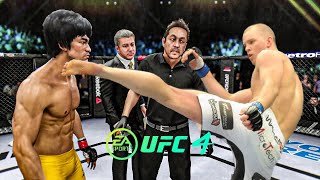 Bruce Lee vs Stefan Struve - EA Sports UFC 4 - Bruce Lee Fight Club 🔥🐲