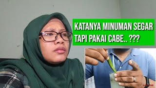 Reaction Minuman India Pakai Cabai Ijo | reaction video