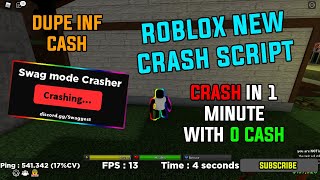 ROBLOX DA HOOD NEW CRASH SCRIPT/HACK [ CRASH IN 60 SECONDS WITH 0 CASH ] *MONEY DUPE*