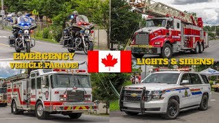 Pincourt | Impressive 2019 Emergency Vehicle Parade Blasts Through Pincourt - Fire, Police & EMS