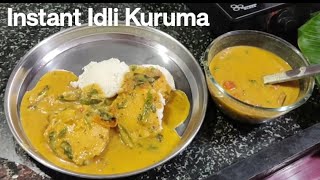 Instant Idli Kuruma in Tamil @RanasRecipe