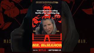 Vince McMahon reacts to His Netflix Documentary.. #wwe #vincemcmahon #wwewrestler #netflix #shorts