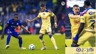 Cruz Azul 2-3 Club América. 3 puntos clave en un "clásico joven" en el que hubo de todo.