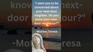 Mother Teresa Life Changing Quote I want you to be concerned  #motherteresaquotes #motherterasa