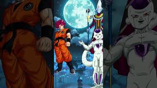 who is strongest | CC Goku vs whis and frieza #dbs #anime #short