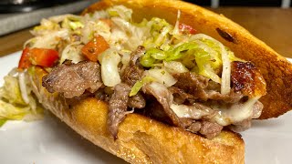 Steak and Cheese Sub Italian Style