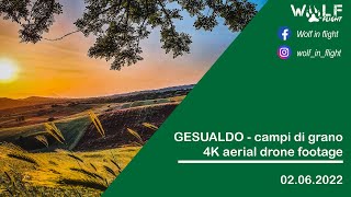 GESUALDO campi di grano e sulla - 4K aerial drone footage