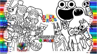 The Amazing Digital Circus 2 vs Garten Of Banban 8 New Coloring Pages / How To Color All MainBosses