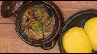 Recette Ivoirienne | Foutou Banane et sa Sauce Gouagouassou