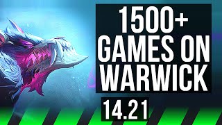 WARWICK vs LEE SIN (JGL) | 1500+ games, 5/1/1 | KR Diamond | 14.21