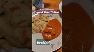 Breakfast Vegetable Upma and Paneer Makhani |Indian Style 🤤🤤🤤