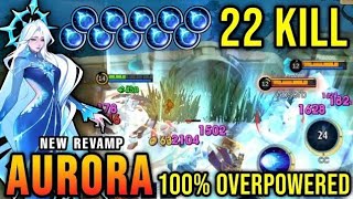 MLBB AURORA SUPER FROZEN DAMAGE NEW REVAMP GAMEPLAY