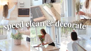 CLEAN DECLUTTER AND DECORATE WITH ME || CLEAN WITH ME 2022 || Taylor Marie Motherhood