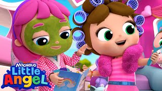 Princesses in the Party Bus | Little Angel Kids Songs & Nursery Rhymes @LittleAngel