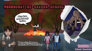 Petualangan Bertemu Wednesday - Sakura school simulator