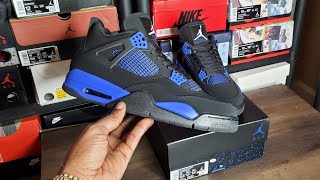 Blue Thunder Jordan 4's Lookin Gucci Mofo Pucci Cross Da Water Review!!