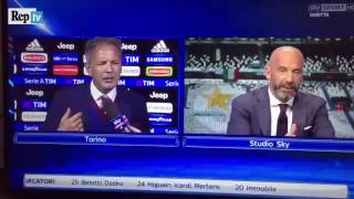 Mihajlovic, lite in tv con Vialli nel post partita Juventus - Torino 1 - 1