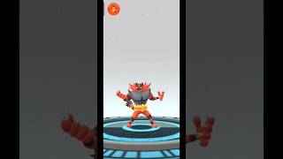 Evolving Incineroar | Kitten Community Day #pokemongo #shorts #communityday #incineroar