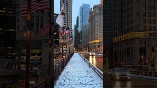 Chicago 🌉 when it snows, city turns into a winter wonderland 😍 #usa