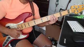 TIME - Fender American Ultra Jazz Bass V #jazzbass #fender #time #groove #basslesson #bassline