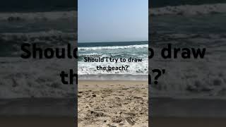 Should i try to draw the beach?? 🏖️👙  #beach