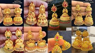 New Trending Gold Jhumka designs/latest gold earrings collections#asmr #shorts#jhumka#gold #earrings