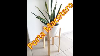 Porta macetero de madera #macetero #plantas #carpinteria #todologo