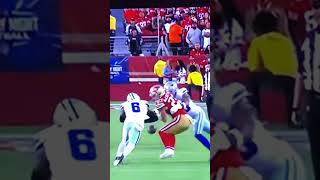 Christian McCaffrey takes hard hit #football #nfl #49ers #cowboys #shorts #2023