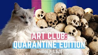 Sculpting a skull cat food dish | Art Club: Quarantine Edition, Ep. 7