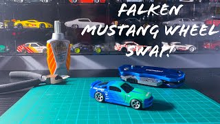 Falken Mustang Wheel Swap! #Mustang #Hot Wheels