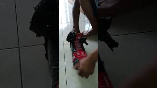 unboxing shockbeker belakang vixion NVL