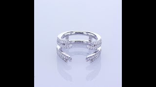 14KT WHITE GOLD 0.52CT ROUND CUT DIAMOND ENHANCER ANNIVERSARY BAND