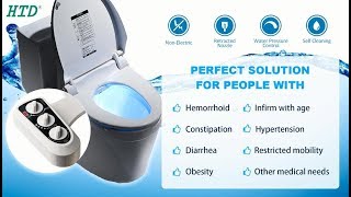 HTD Bathroom Bidet Attachment Toilet Seat Water Sprayer Reviews --Installation Guide