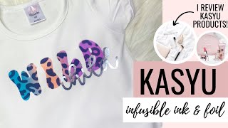 Infusible ink and foil shirt using KASYU products!