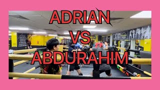 ADRIAN VS ABDURAHIM #fitnesslifestyle #muaythai #sparring #boxing #fitnessmotivation