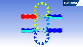 CFX Berlin-Video: CFD Shows Priming of a Double External Gear Pump