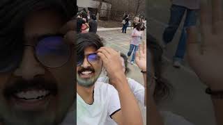 #73 Holi Celebration in Abroad | #100daysofmedical | #ytshort #mbbs #short #trending #medicalstudent