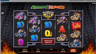 MONSTER WHEELS 288 WAYS Online Slot Machine Live Play Free Spins TERRIBLE BONUS Win