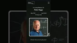 This memorial has been set-up in dedication to the theoretical physicist Peter Higgs.#science  #rip