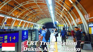 Indonesia Walking Tour Jakarta by Jabodebek LRT from Dukuh Atas LRT Station to Cikoko Cawang Station